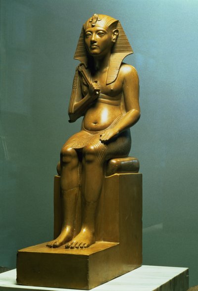 Statue assise d